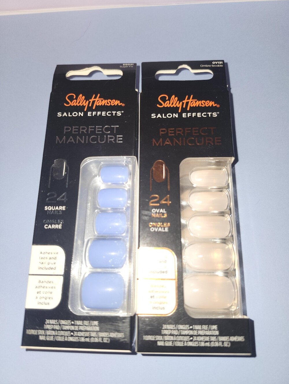 Sally Hansen Salon Effects Perfect Manicure Press-On Nails - Blue & Nude